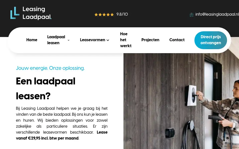 Screenshot of leasinglaadpaal.nl