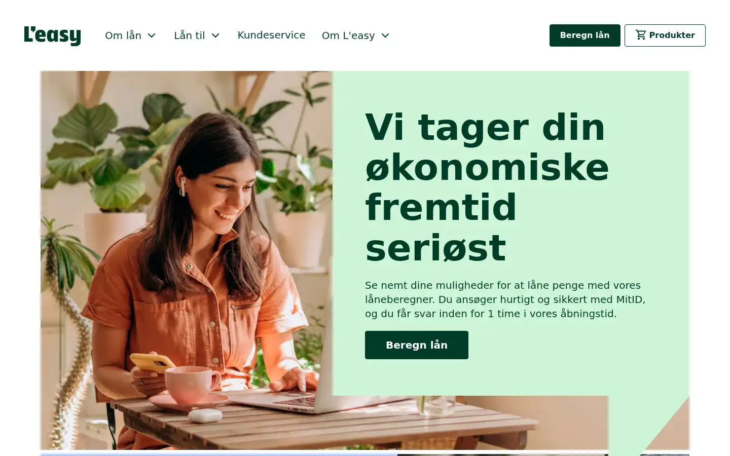 Screenshot of leasy.dk