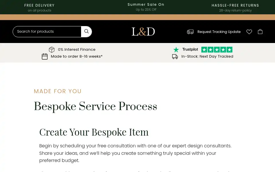 Screenshot of leatheranddown.co.uk