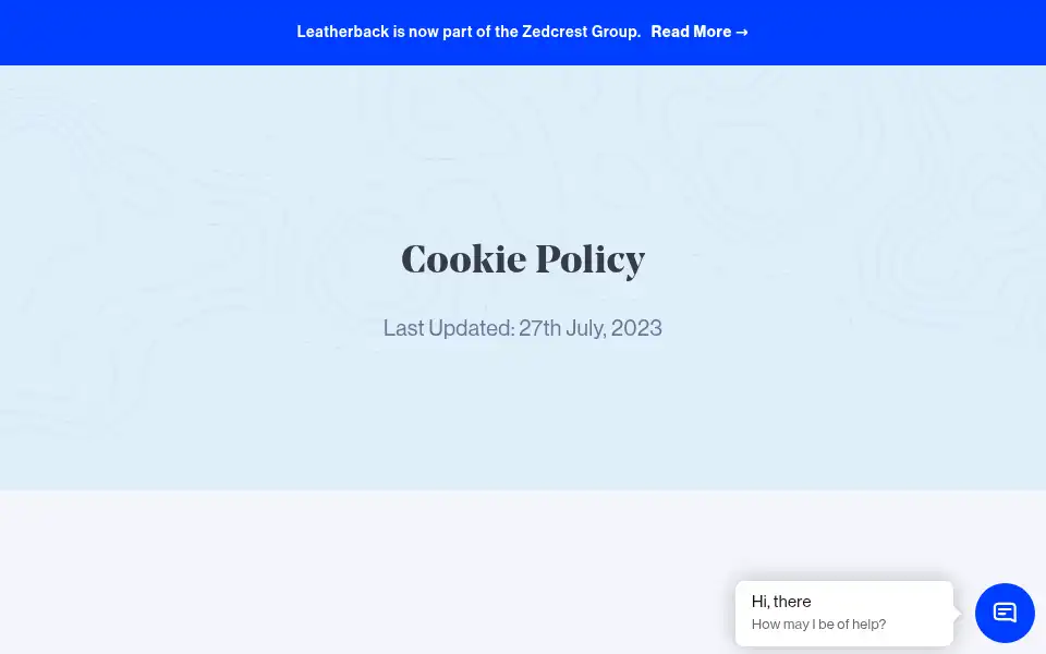 Screenshot of leatherback.co