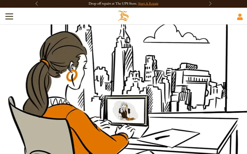 Screenshot of leatherspa.com
