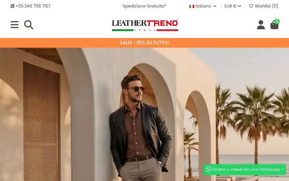 Screenshot of leathertrend.it