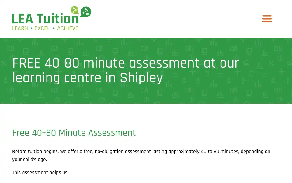 Screenshot of leatuition.co.uk