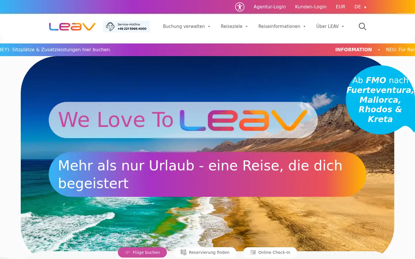 Screenshot of leav.com