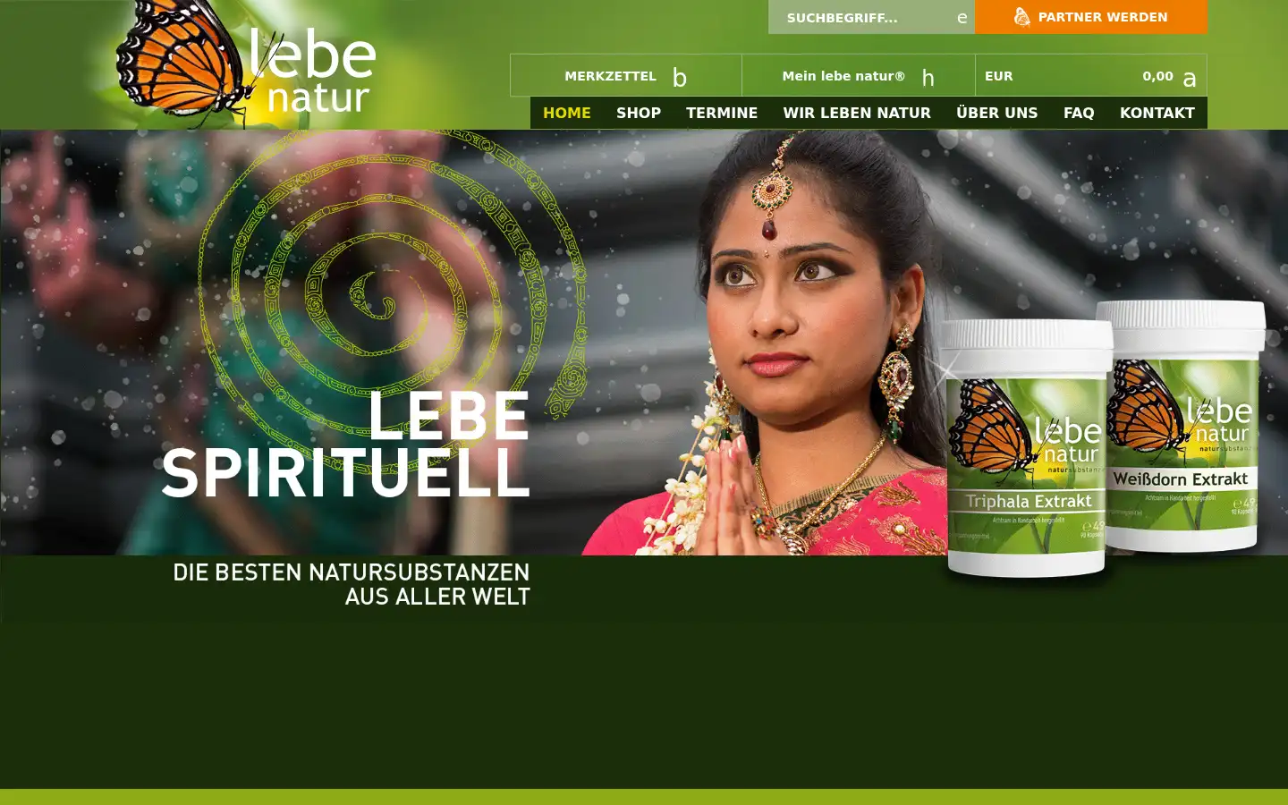 Screenshot of lebenatur.com