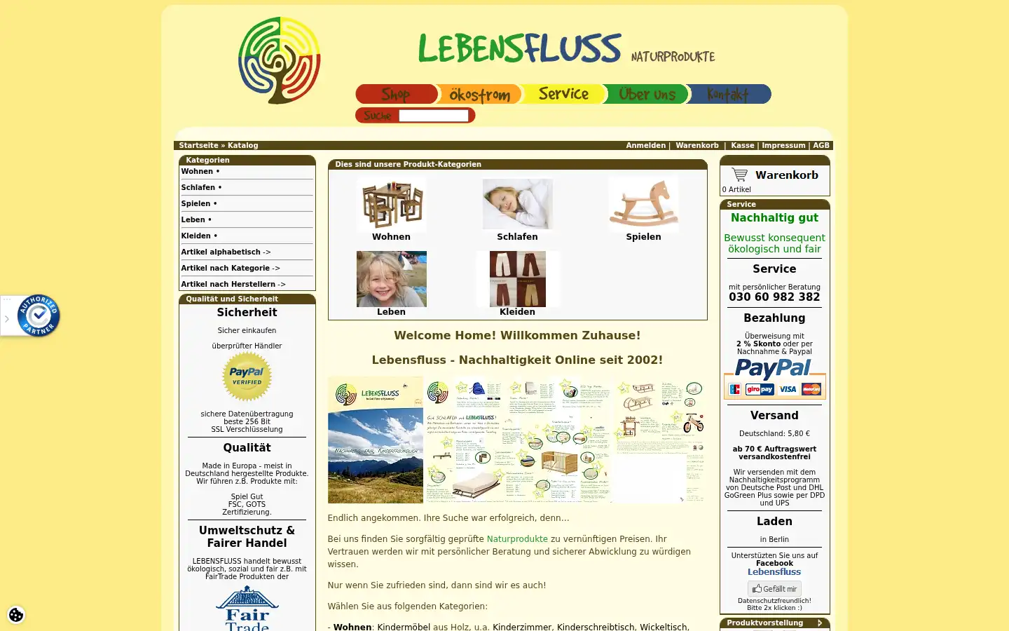 Screenshot of lebensfluss.de