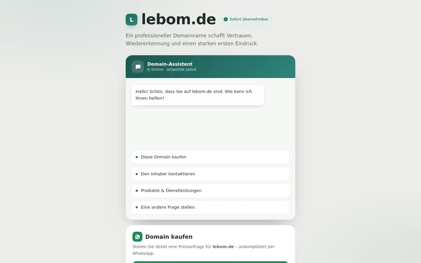 Screenshot of lebom.de