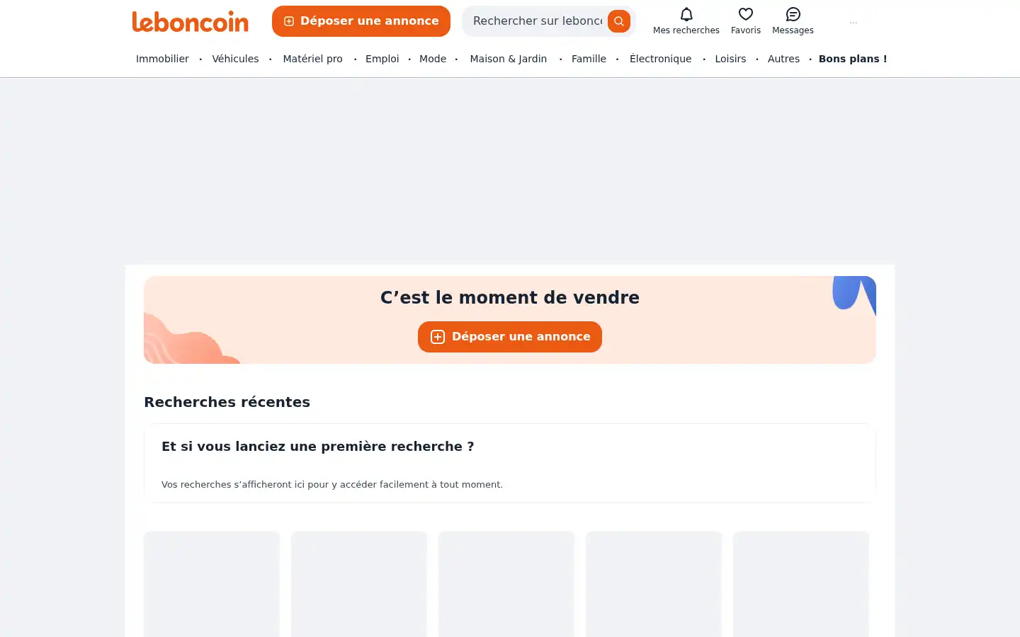 Screenshot of leboncoin.fr