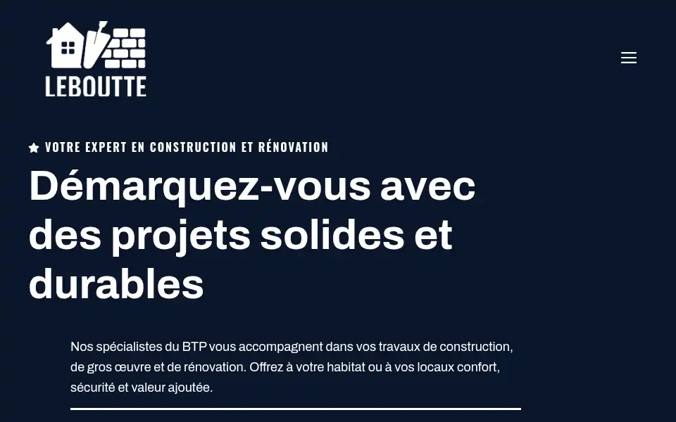Screenshot of leboutte.fr