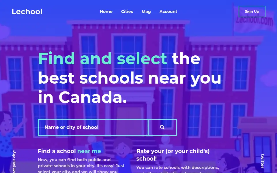 Screenshot of lechool.com