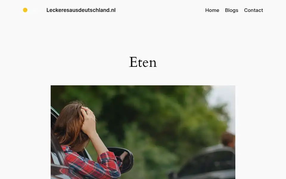 Screenshot of leckeresausdeutschland.nl