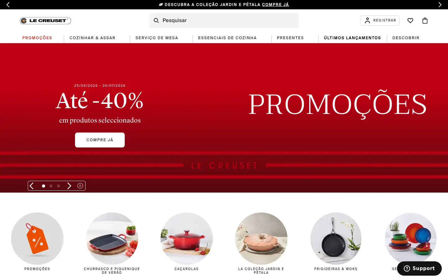 Screenshot of lecreuset.pt
