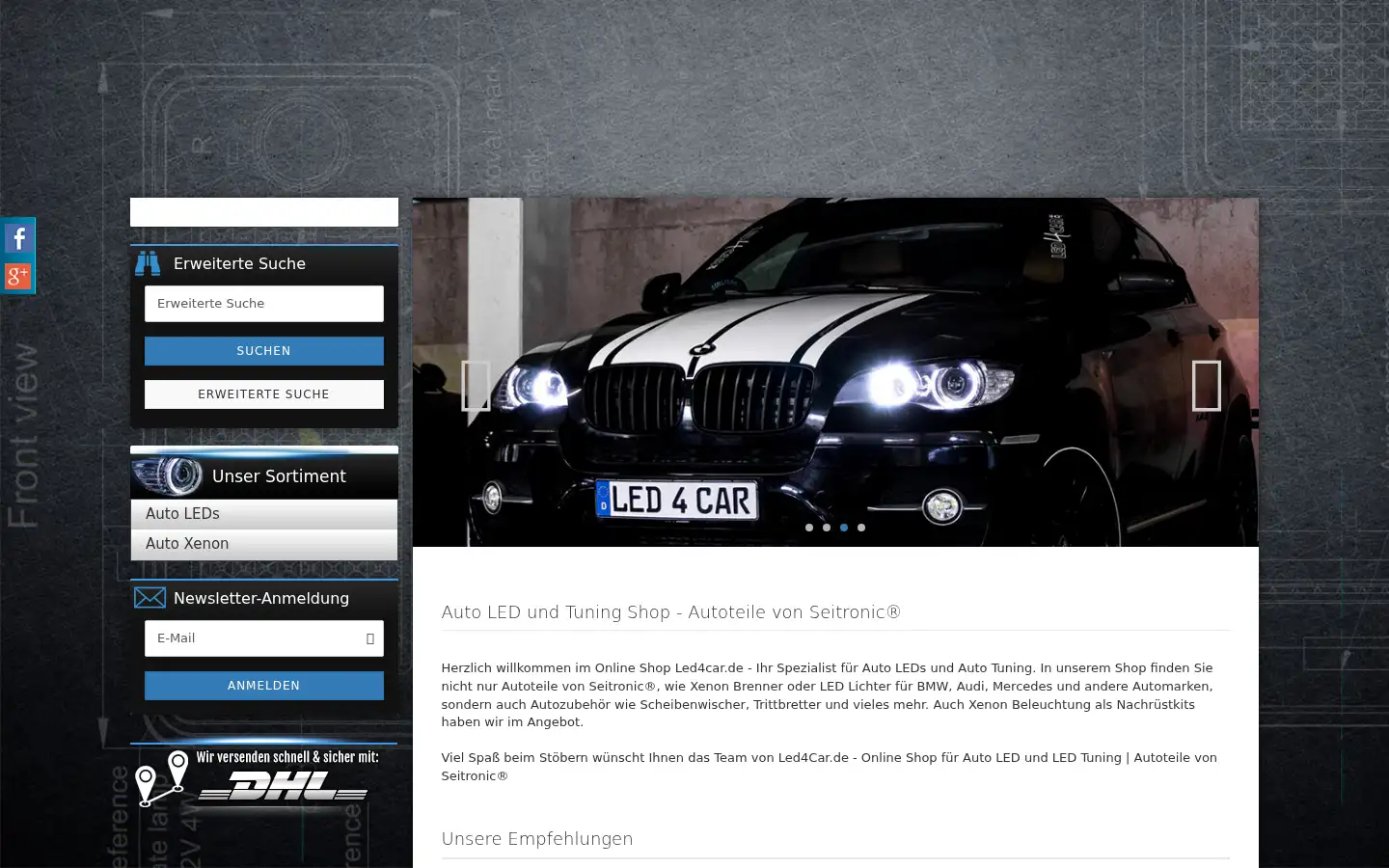 Screenshot of led4car.de