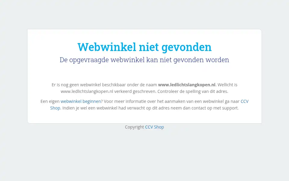 Screenshot of ledlichtslangkopen.nl