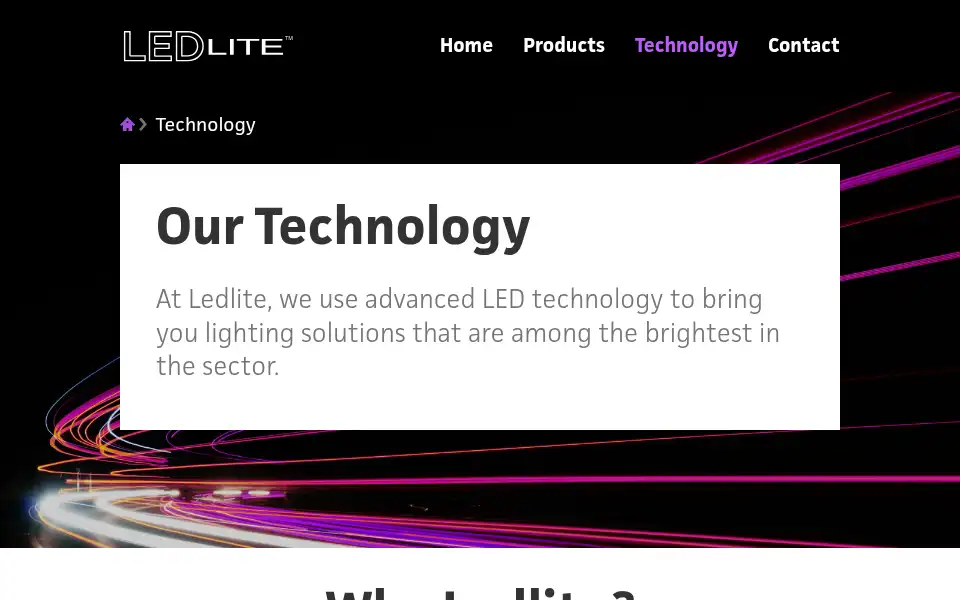 Screenshot of ledlite.co.uk