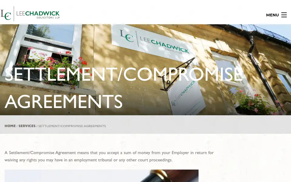 Screenshot of lee-chadwick.co.uk