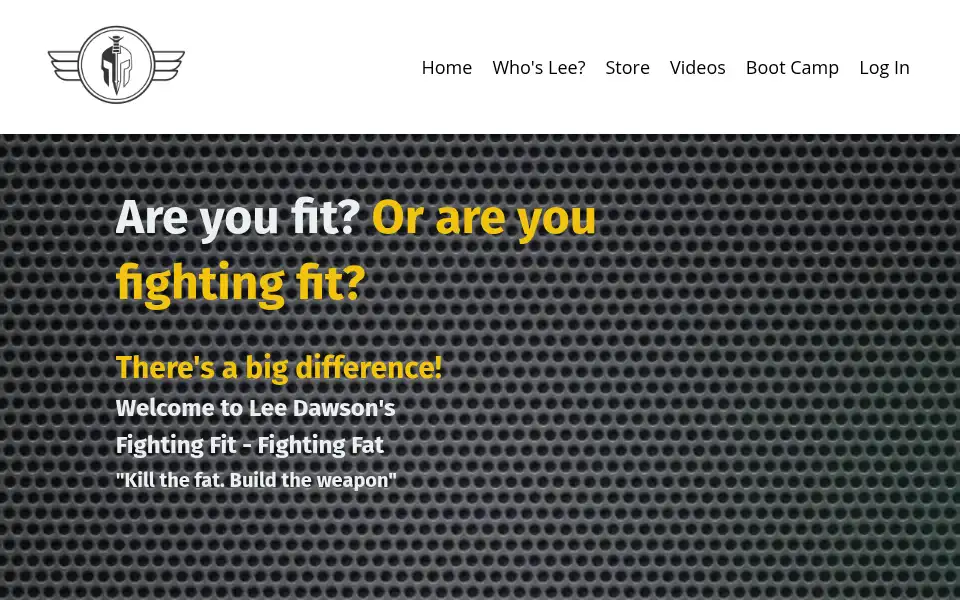 Screenshot of leedawsonfitness.com