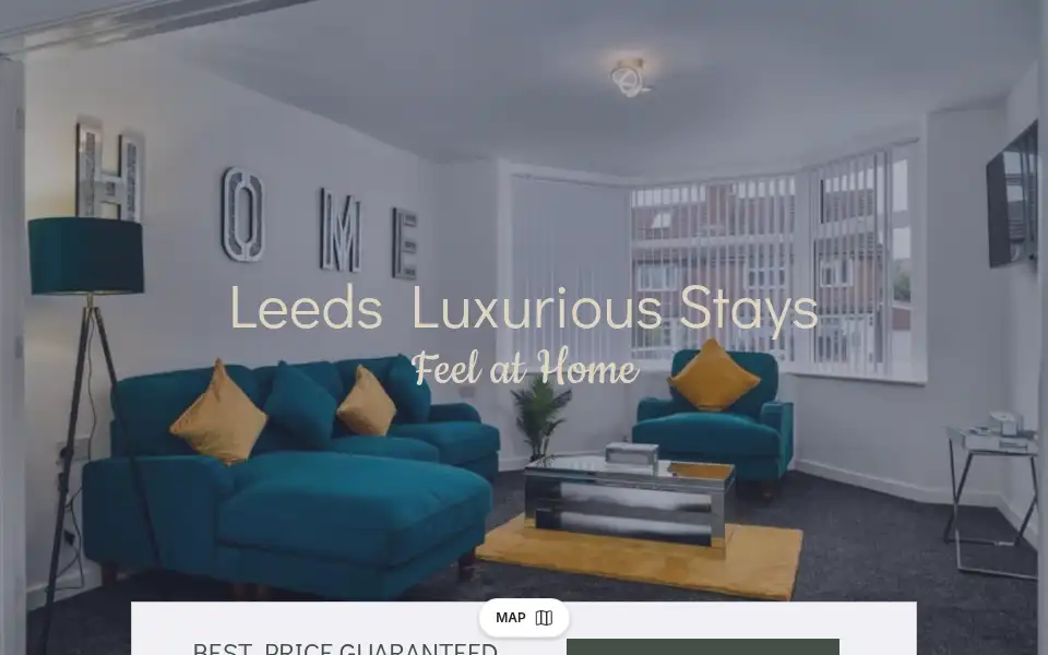 Screenshot of leedsluxuriousstays.co.uk