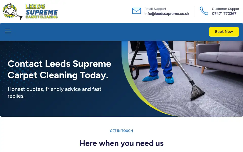 Screenshot of leedssupreme.co.uk