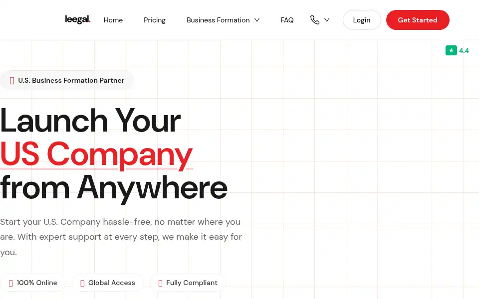 Screenshot of leegal.co