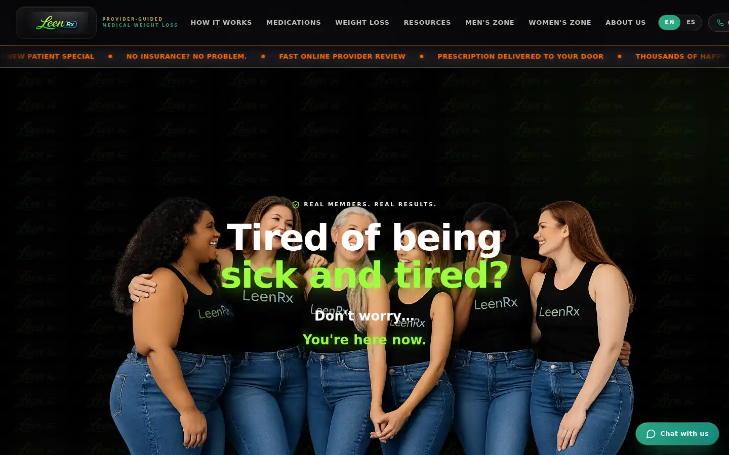 Screenshot of leenrx.online