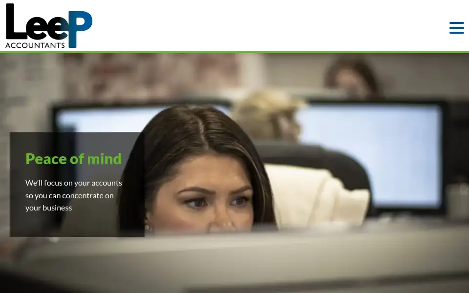 Screenshot of leepaccountants.co.uk