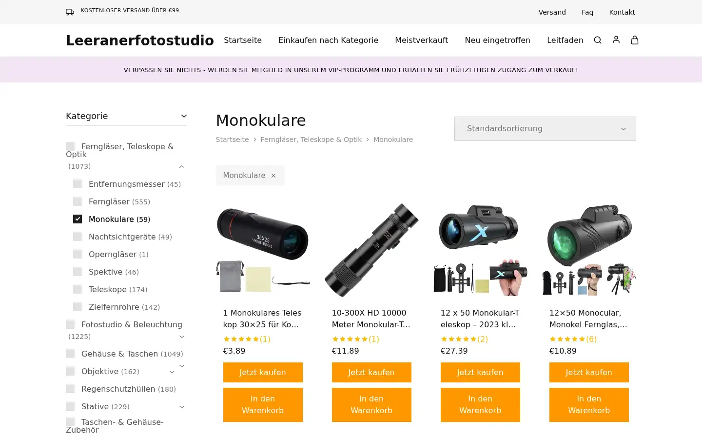 Screenshot of leeranerfotostudio.de