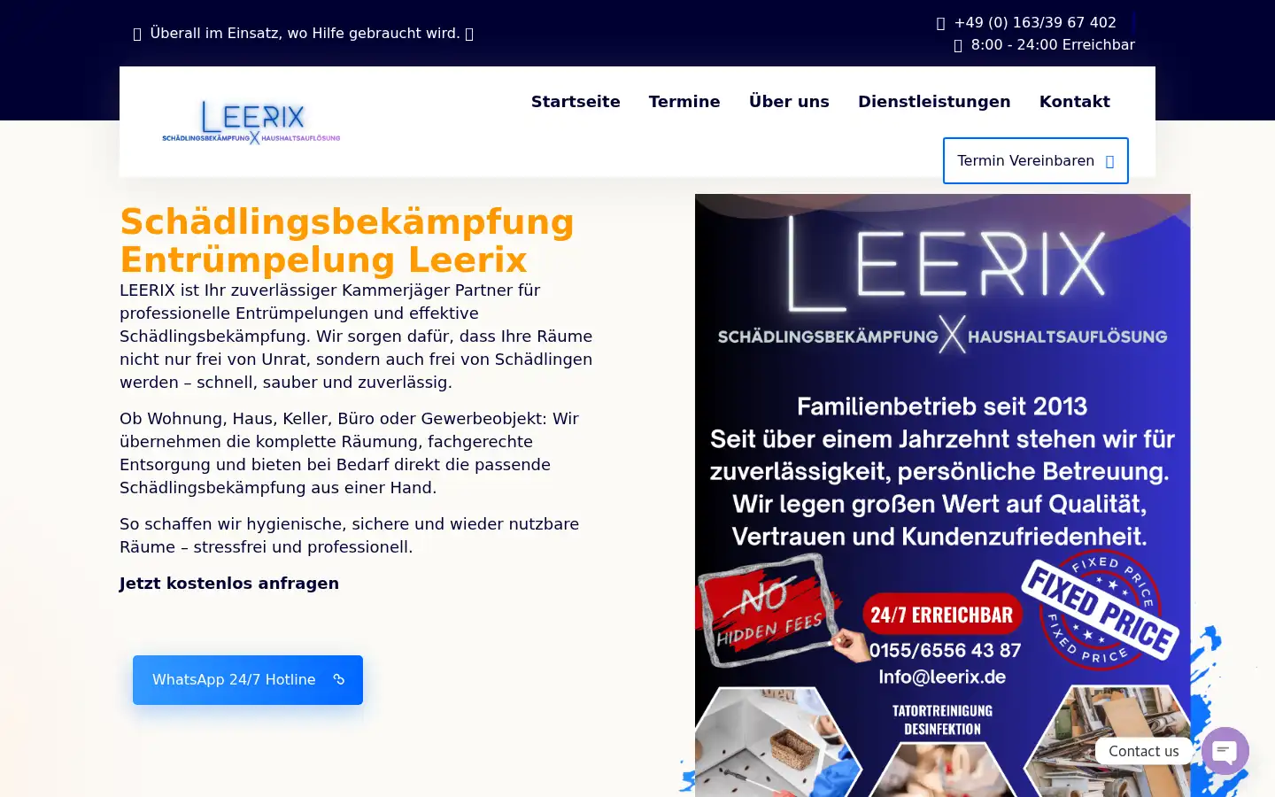 Screenshot of leerix.de