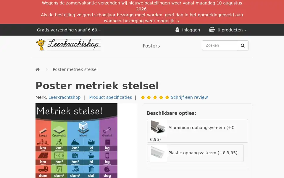 Screenshot of leerkrachtshop.nl