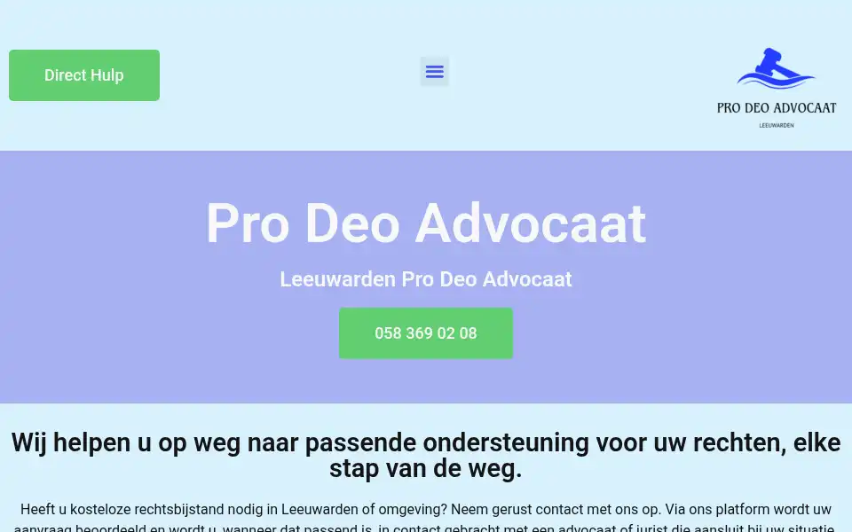 Screenshot of leeuwardenprodeoadvocaat.com