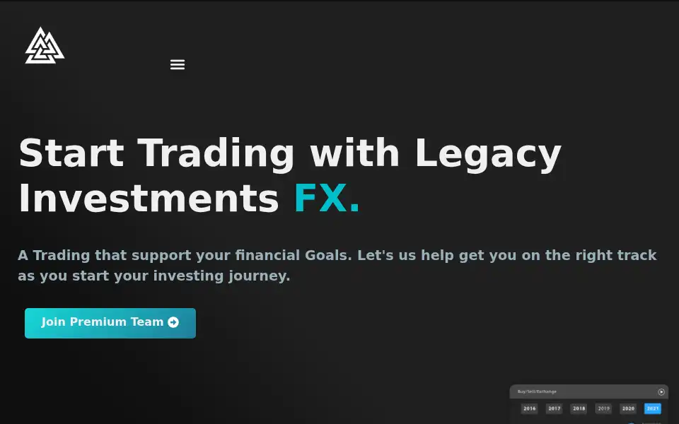 Screenshot of legacyinvestmentsfx.com