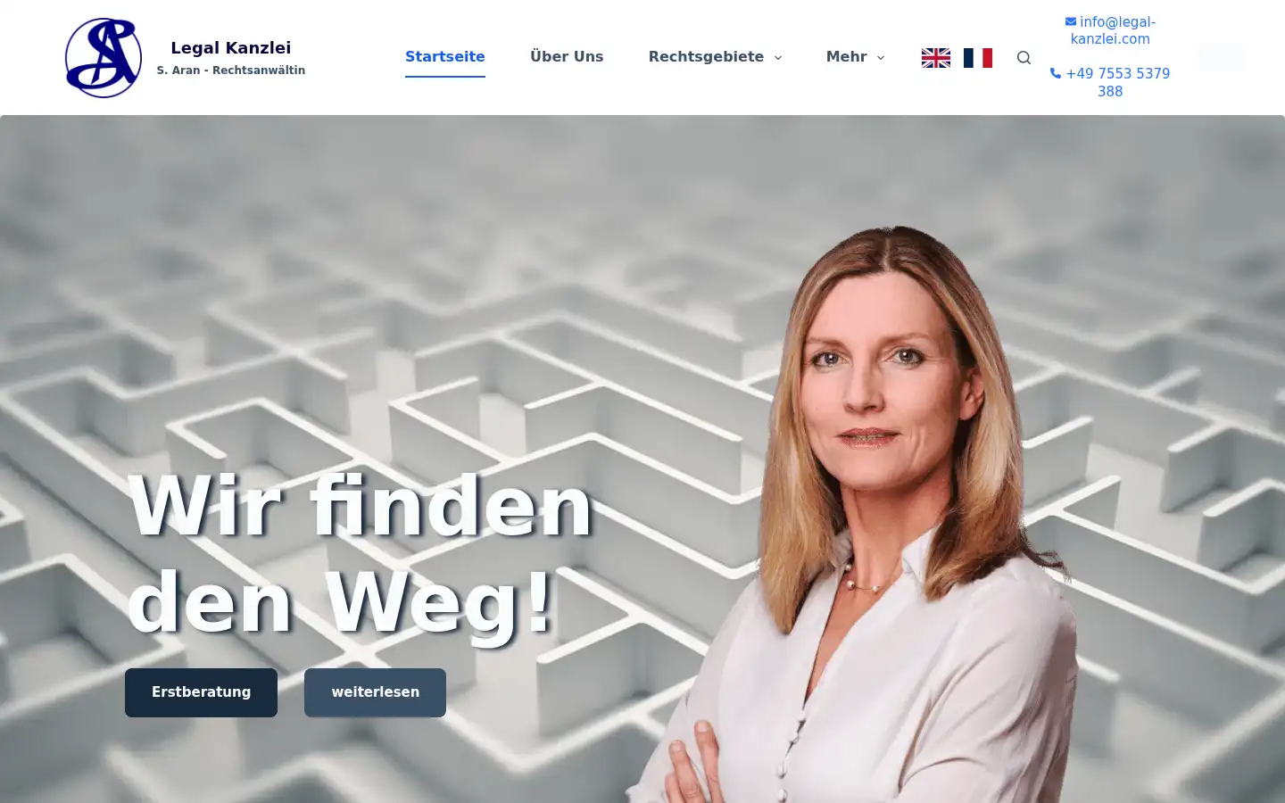 Screenshot of legal-kanzlei.com