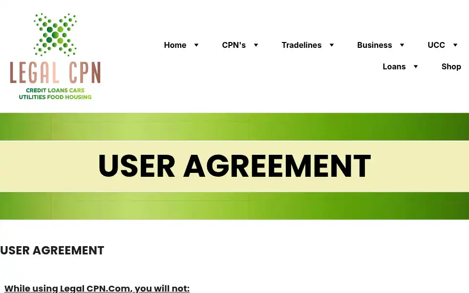 Screenshot of legalcpn.com