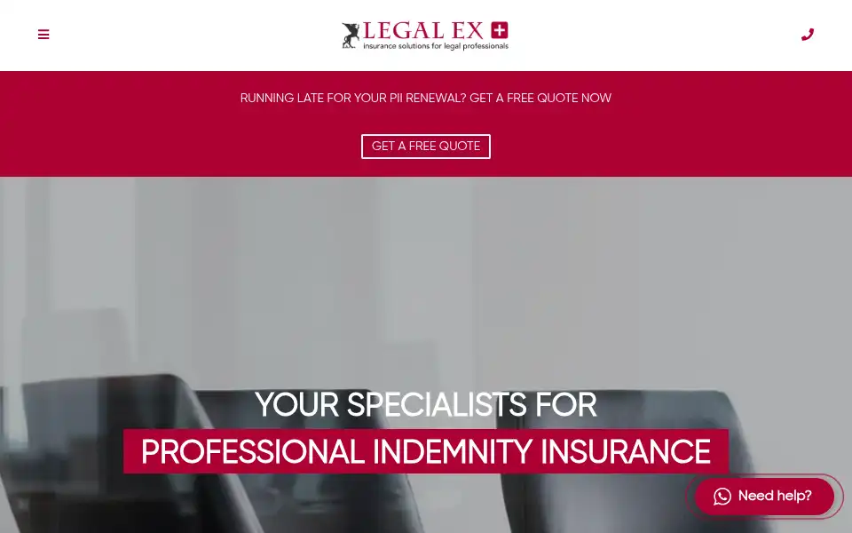 Screenshot of legalexplus.com