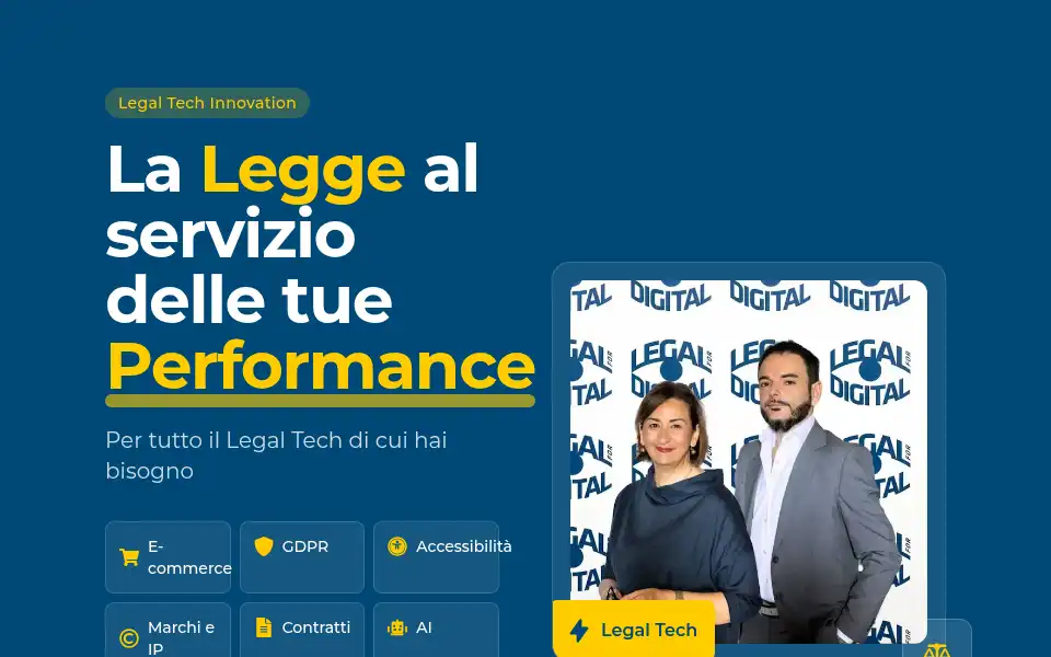 Screenshot of legalfordigital.it