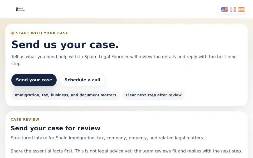 Screenshot of legalfournier.com