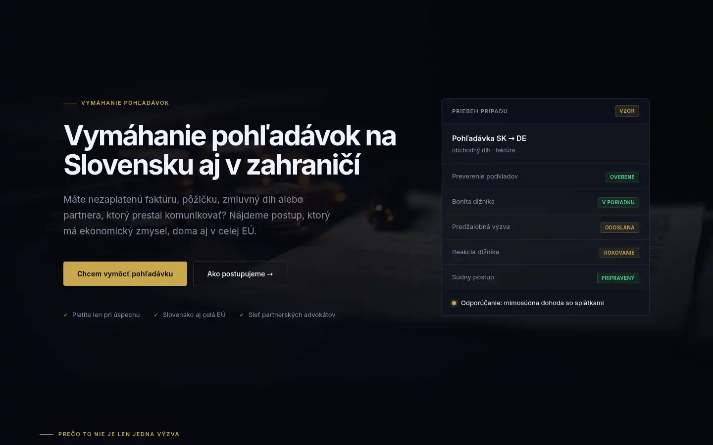 Screenshot of legalhelp.sk