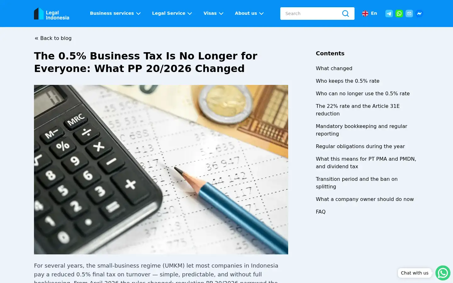Screenshot of legalindonesia.id
