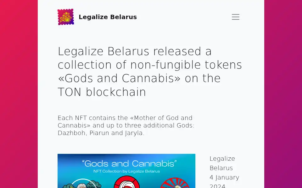 Screenshot of legalizebelarus.org