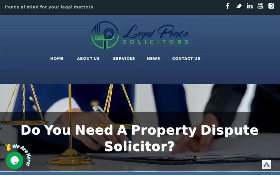 Screenshot of legalpeace.co.uk