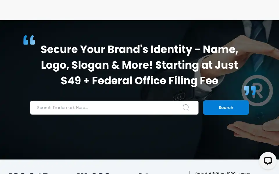 Screenshot of legaltrademarkoffice.com