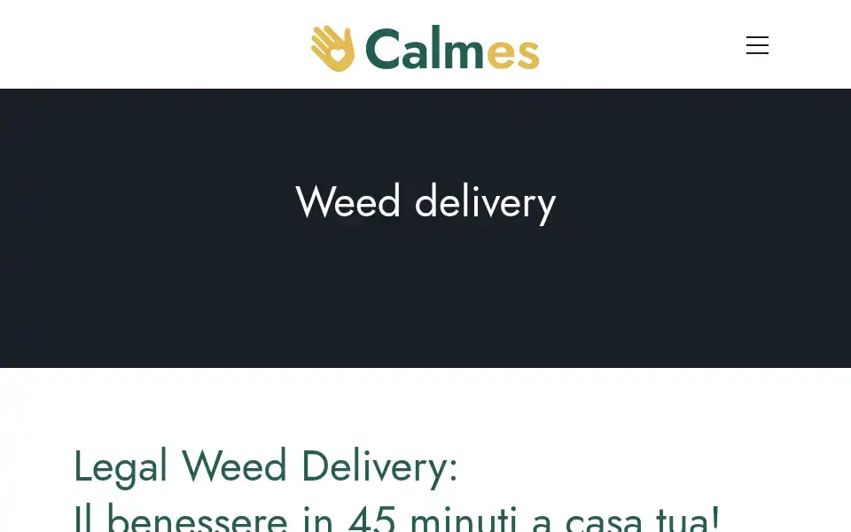 Screenshot of legalweeddelivery.it