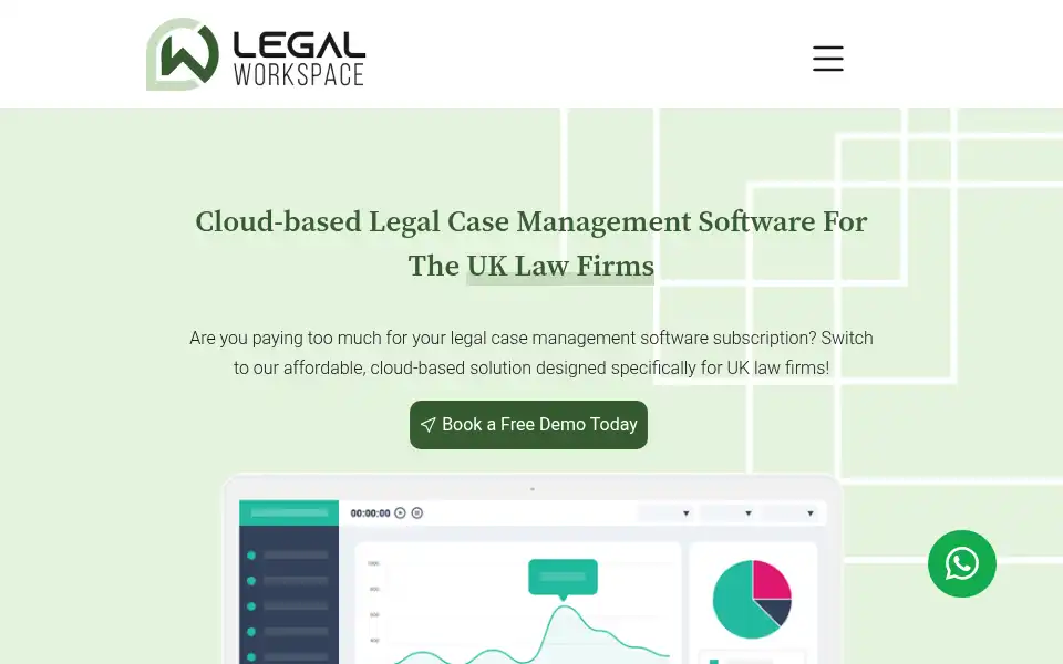 Screenshot of legalworkspace.co.uk