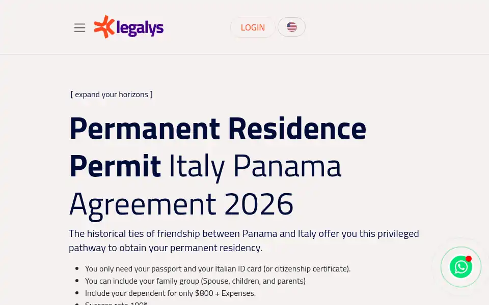 Screenshot of legalys.com.pa