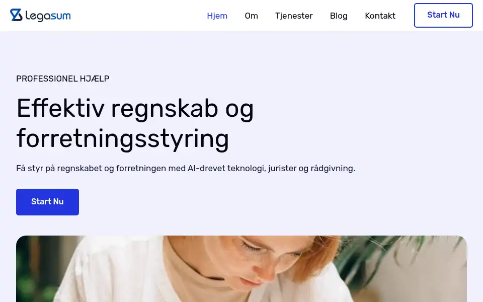 Screenshot of legasum.dk