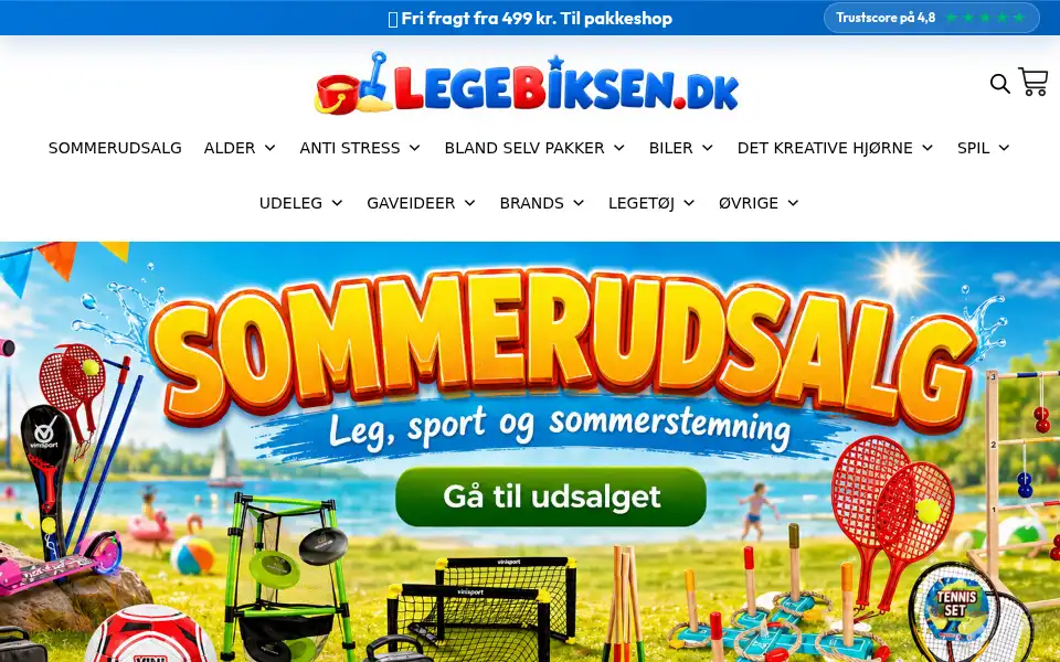 Screenshot of legebiksen.dk