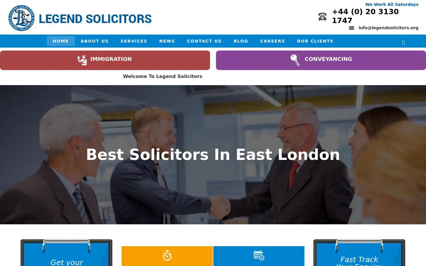Screenshot of legendsolicitors.org