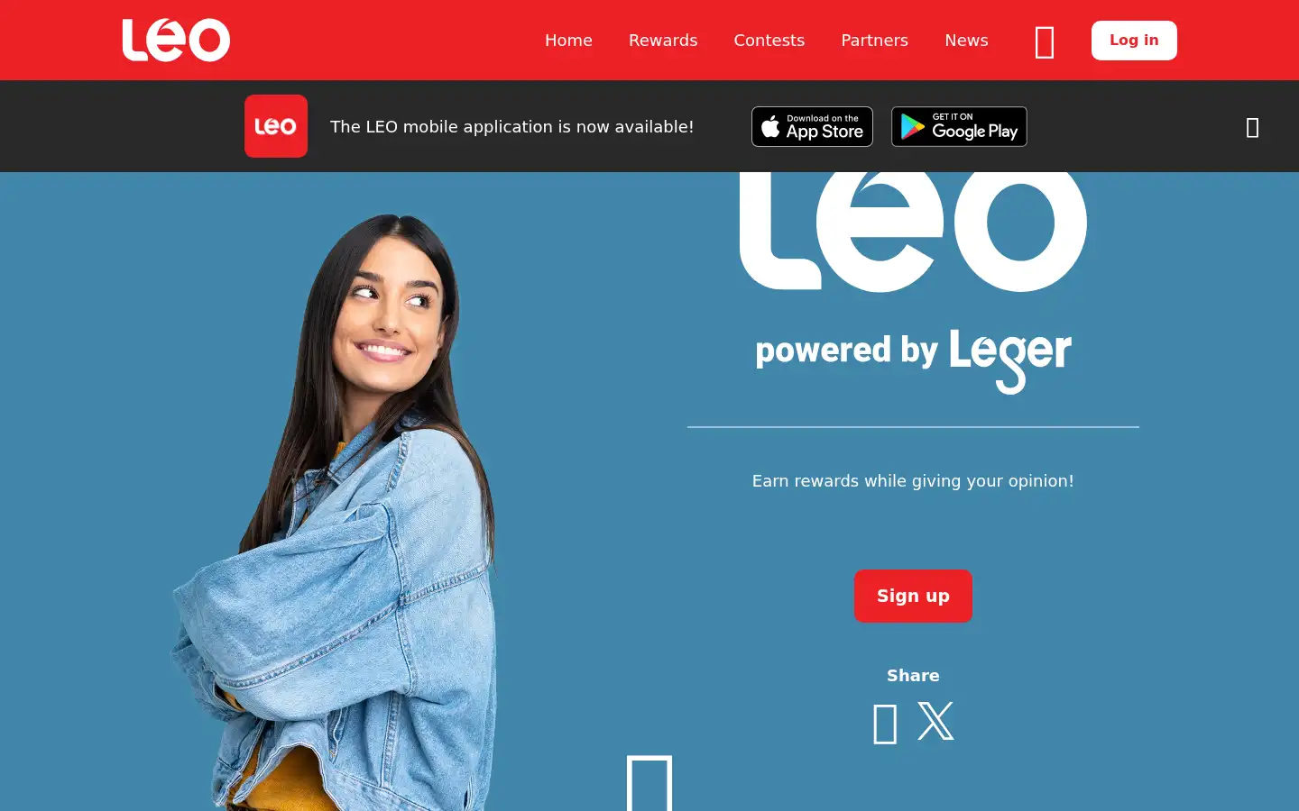 Screenshot of legeropinion.com