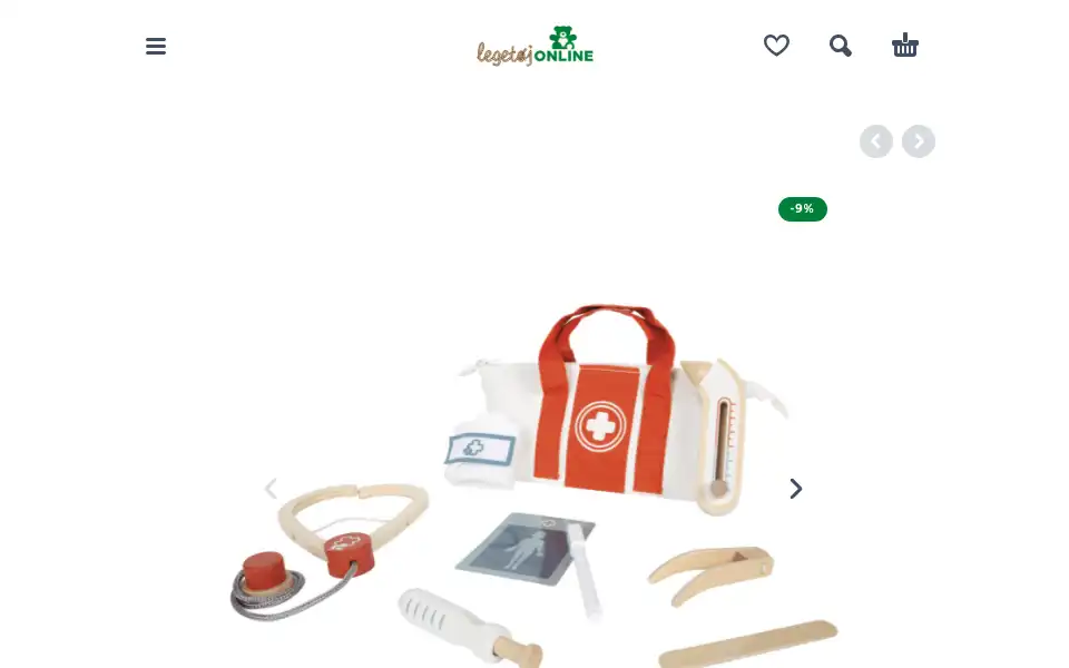 Screenshot of legetoej-online.dk