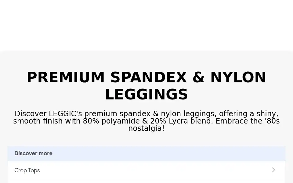 Screenshot of leggic.com